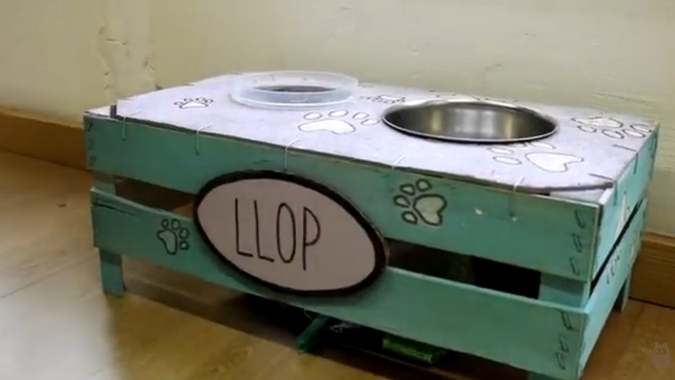comedero para perros elevado